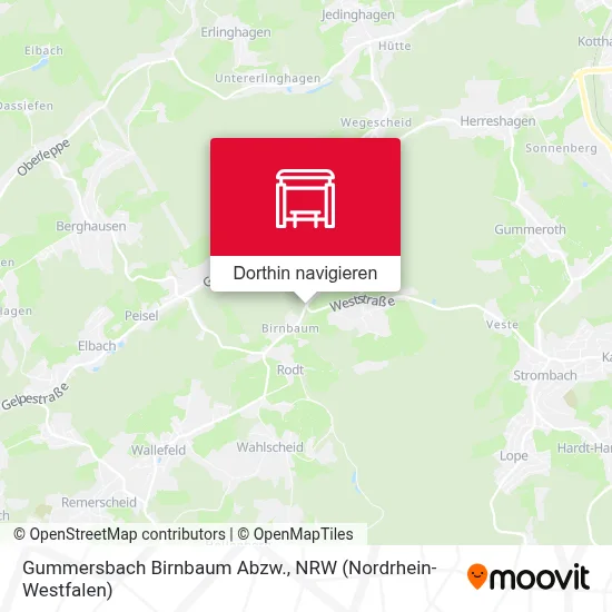 Gummersbach Birnbaum Abzw. Karte