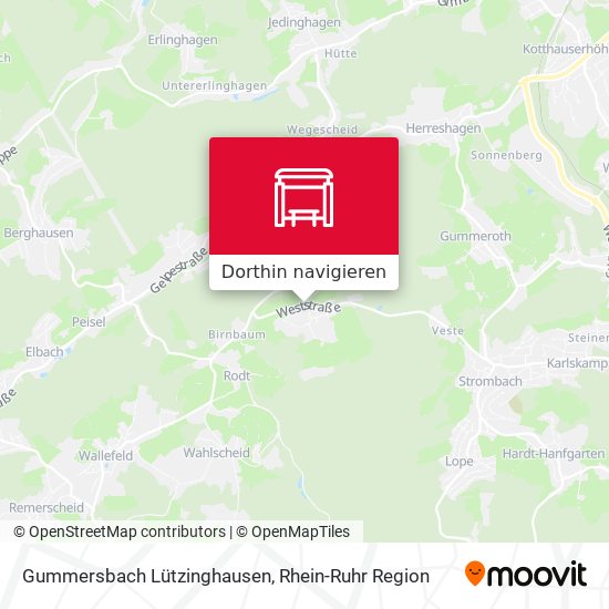 Gummersbach Lützinghausen Karte