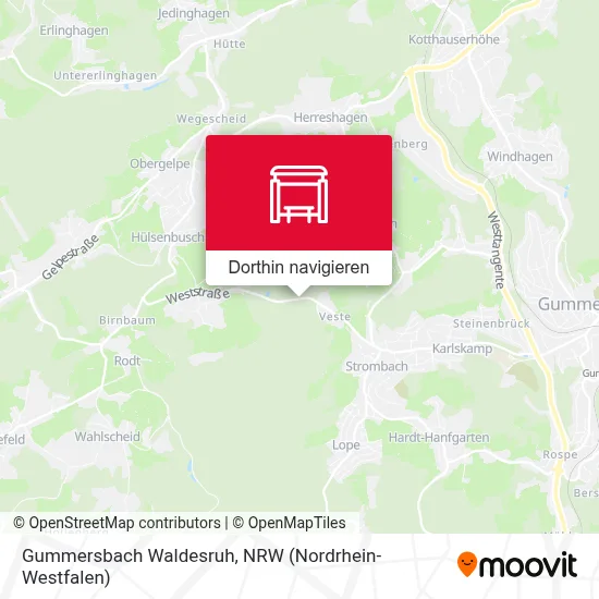Gummersbach Waldesruh Karte
