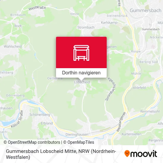 Gummersbach Lobscheid Mitte Karte