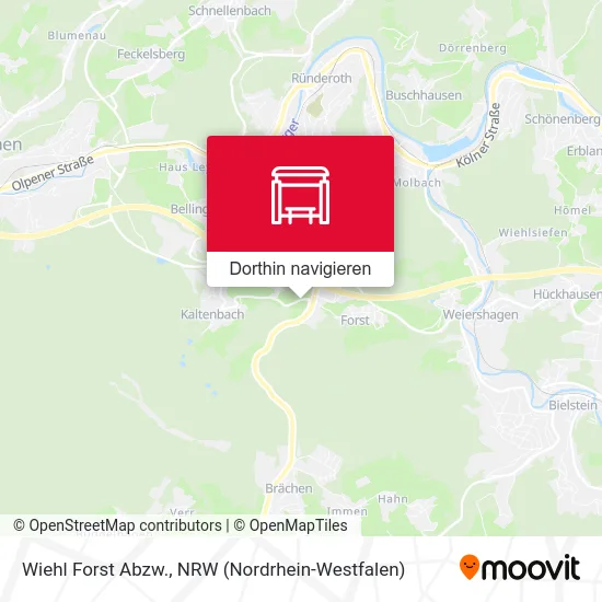 Wiehl Forst Abzw. Karte