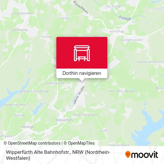 Wipperfürth Alte Bahnhofstr. Karte