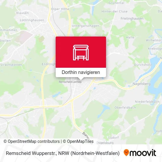 Remscheid Wupperstr. Karte