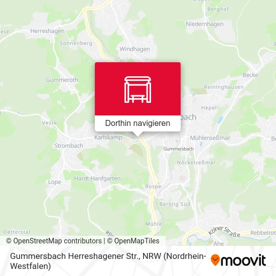 Gummersbach Herreshagener Str. Karte