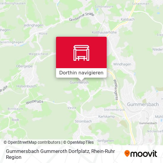 Gummersbach Gummeroth Dorfplatz Karte
