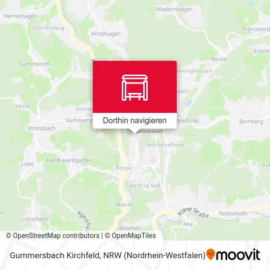 Gummersbach Kirchfeld Karte