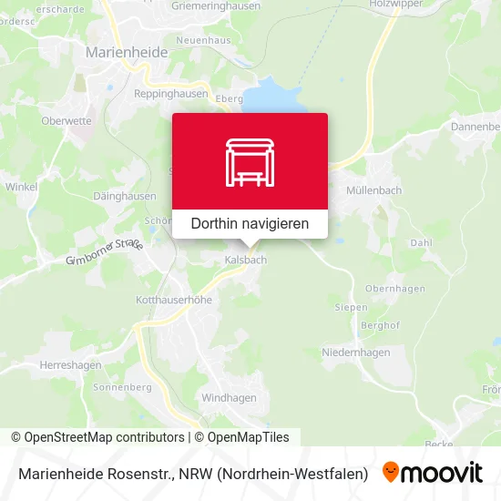 Marienheide Rosenstr. Karte