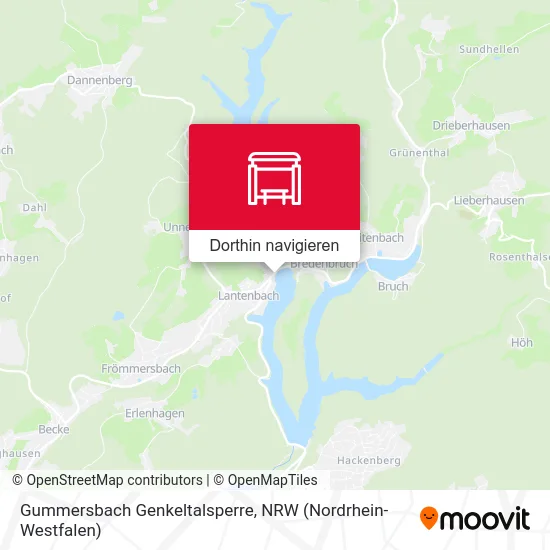 Gummersbach Genkeltalsperre Karte