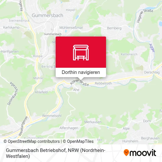 Gummersbach Betriebshof Karte