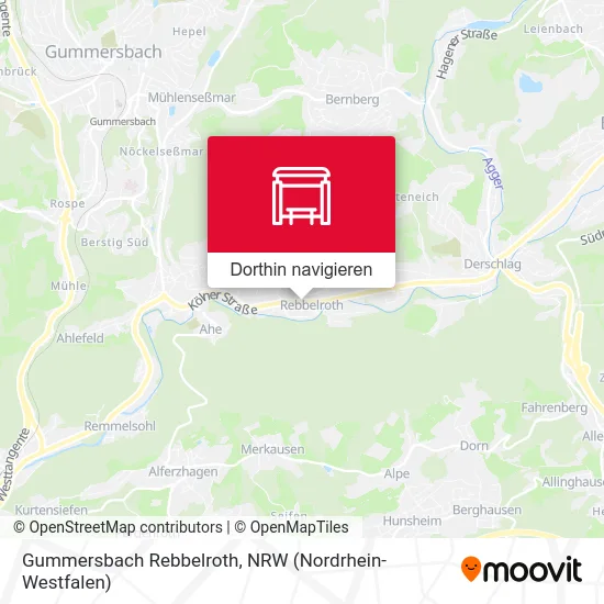Gummersbach Rebbelroth Karte