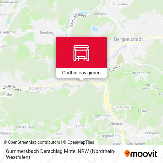 Gummersbach Derschlag Mitte Karte