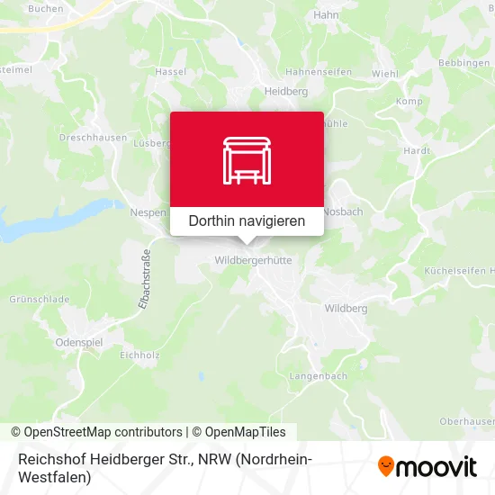 Reichshof Heidberger Str. Karte