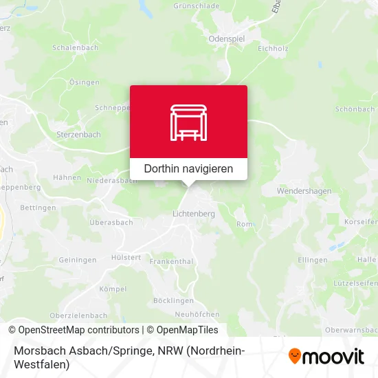 Morsbach Asbach/Springe Karte