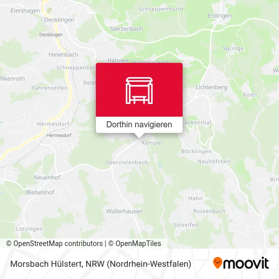 Morsbach Hülstert Karte