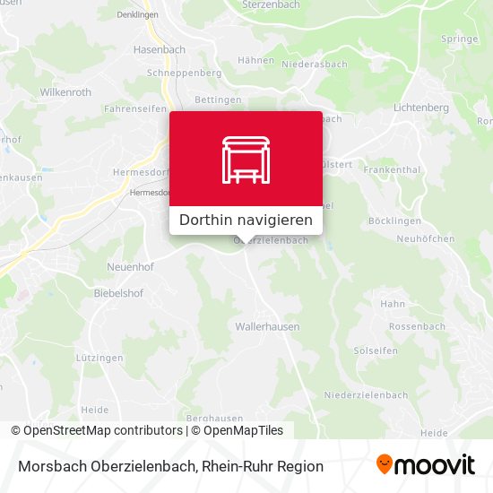 Morsbach Oberzielenbach Karte