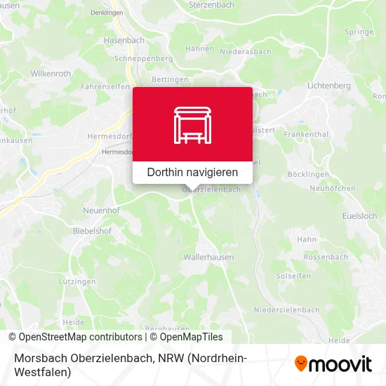 Morsbach Oberzielenbach Karte