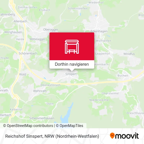 Reichshof Sinspert Karte