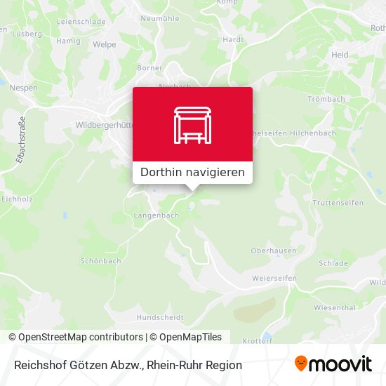 Reichshof Götzen Abzw. Karte