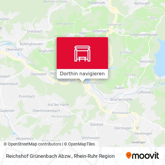 Reichshof Grünenbach Abzw. Karte