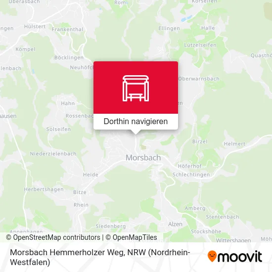 Morsbach Hemmerholzer Weg Karte