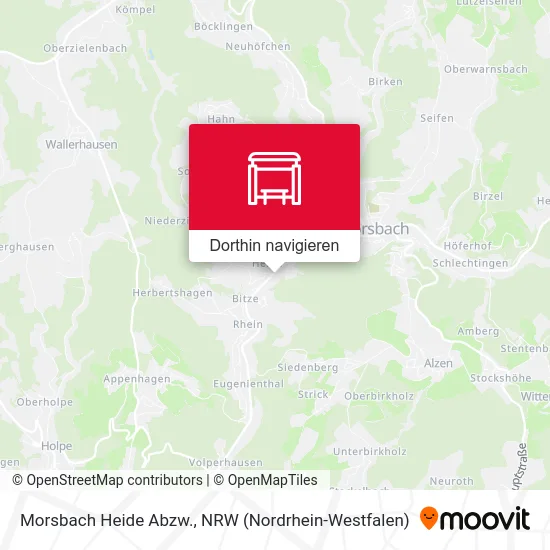 Morsbach Heide Abzw. Karte