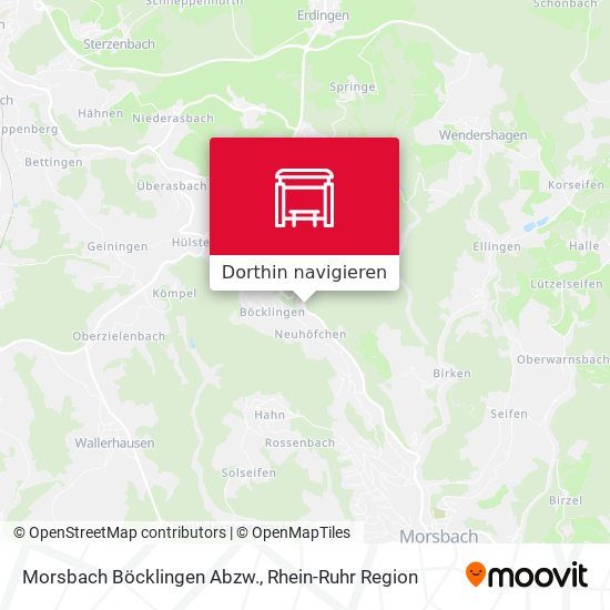 Morsbach Böcklingen Abzw. Karte
