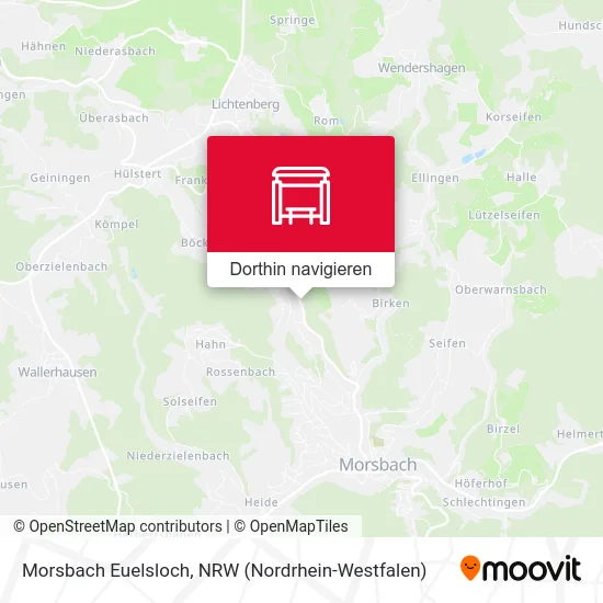 Morsbach Euelsloch Karte