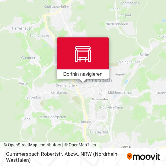 Gummersbach Robertstr. Abzw. Karte