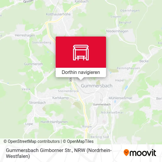 Gummersbach Gimborner Str. Karte
