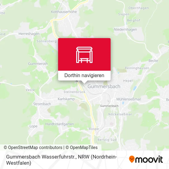 Gummersbach Wasserfuhrstr. Karte