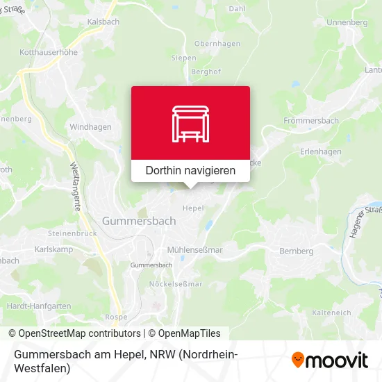 Gummersbach am Hepel Karte