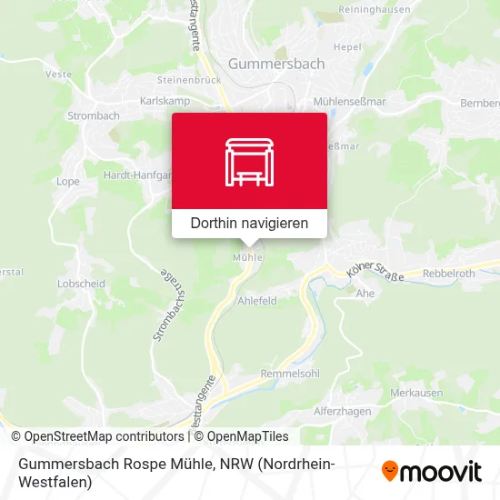 Gummersbach Rospe Mühle Karte