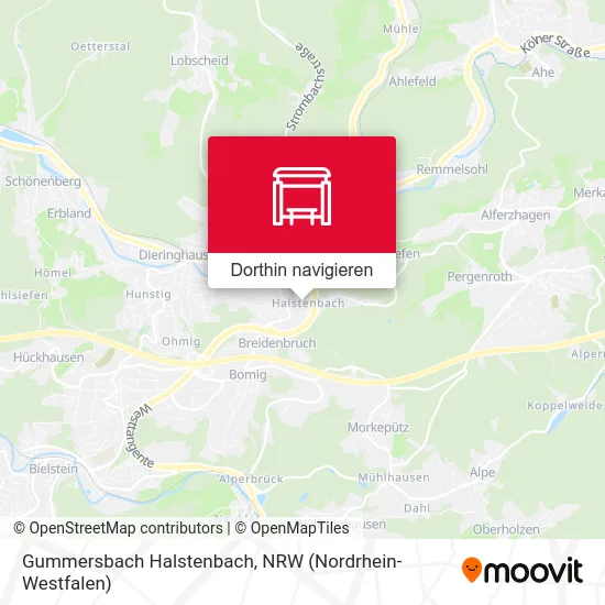 Gummersbach Halstenbach Karte