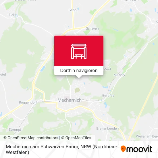 Mechernich am Schwarzen Baum Karte