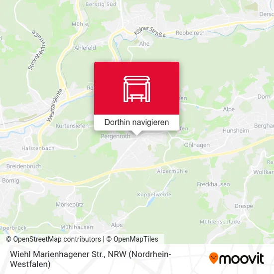 Wiehl Marienhagener Str. Karte