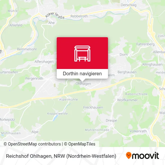 Reichshof Ohlhagen Karte