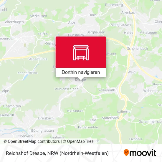 Reichshof Drespe Karte