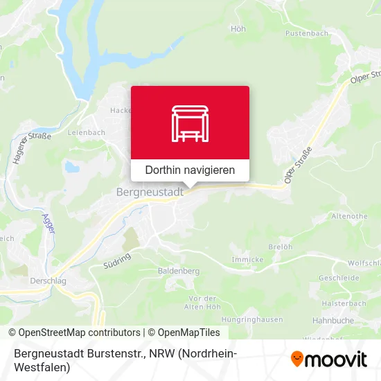 Bergneustadt Burstenstr. Karte