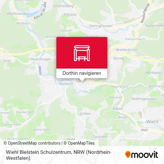 Wiehl Bielstein Schulzentrum Karte