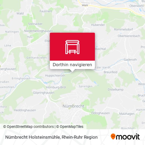 Nümbrecht Holsteinsmühle Karte