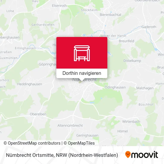 Nümbrecht Ortsmitte Karte