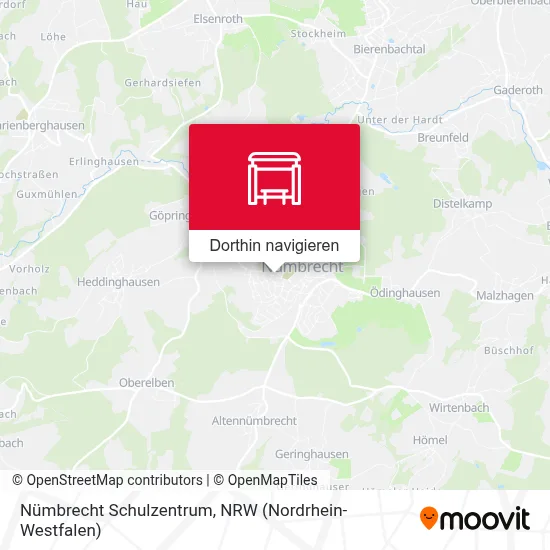 Nümbrecht Schulzentrum Karte