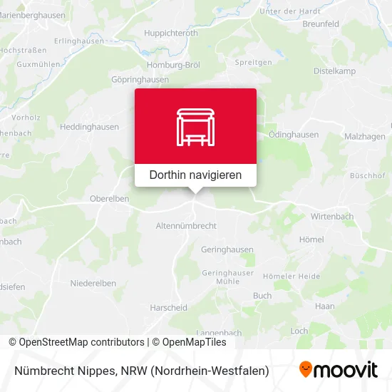 Nümbrecht Nippes Karte