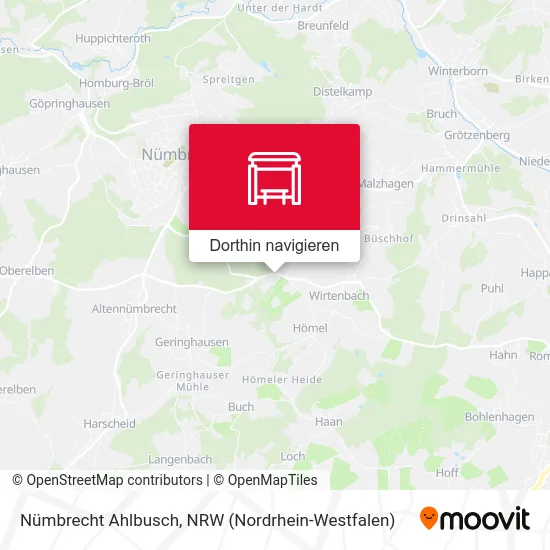 Nümbrecht Ahlbusch Karte