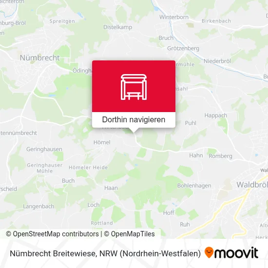 Nümbrecht Breitewiese Karte