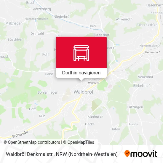 Waldbröl Denkmalstr. Karte
