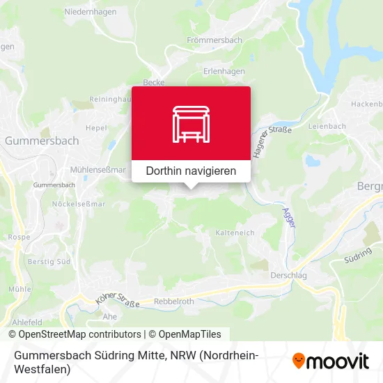 Gummersbach Südring Mitte Karte