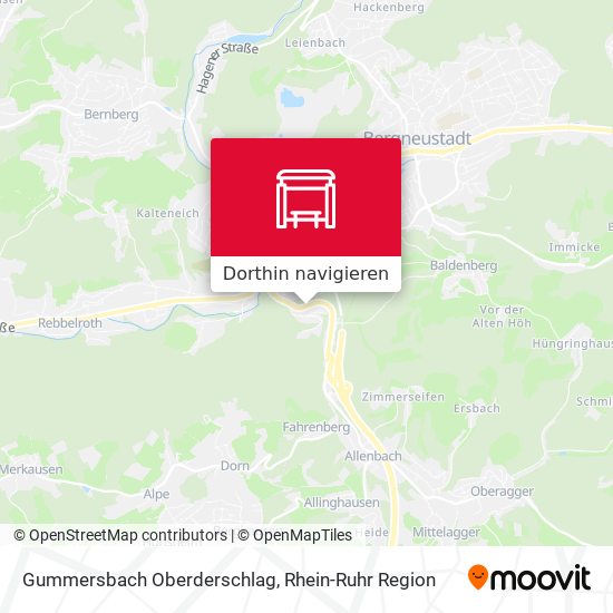 Gummersbach Oberderschlag Karte