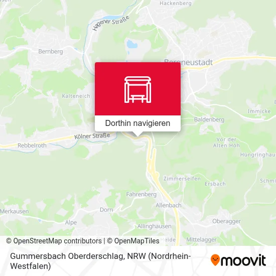 Gummersbach Oberderschlag Karte