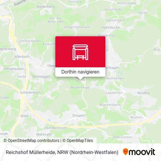 Reichshof Müllerheide Karte